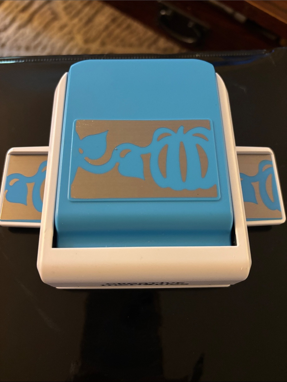 Creative Memories Blue and White Pumpkin Border Punch